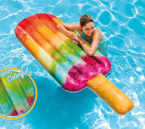 75" Intex Inflatable Watermelon Popsicle Float Ice Cream Cone Mat Pool Lounger 
