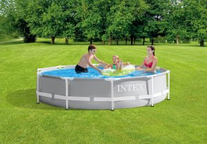 Round Prism Frame Pool 3.05m x 76cm With filter