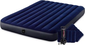Queen Dura-Beam Classic Downy Airbed 25Cm With Pump And 2 Cushions